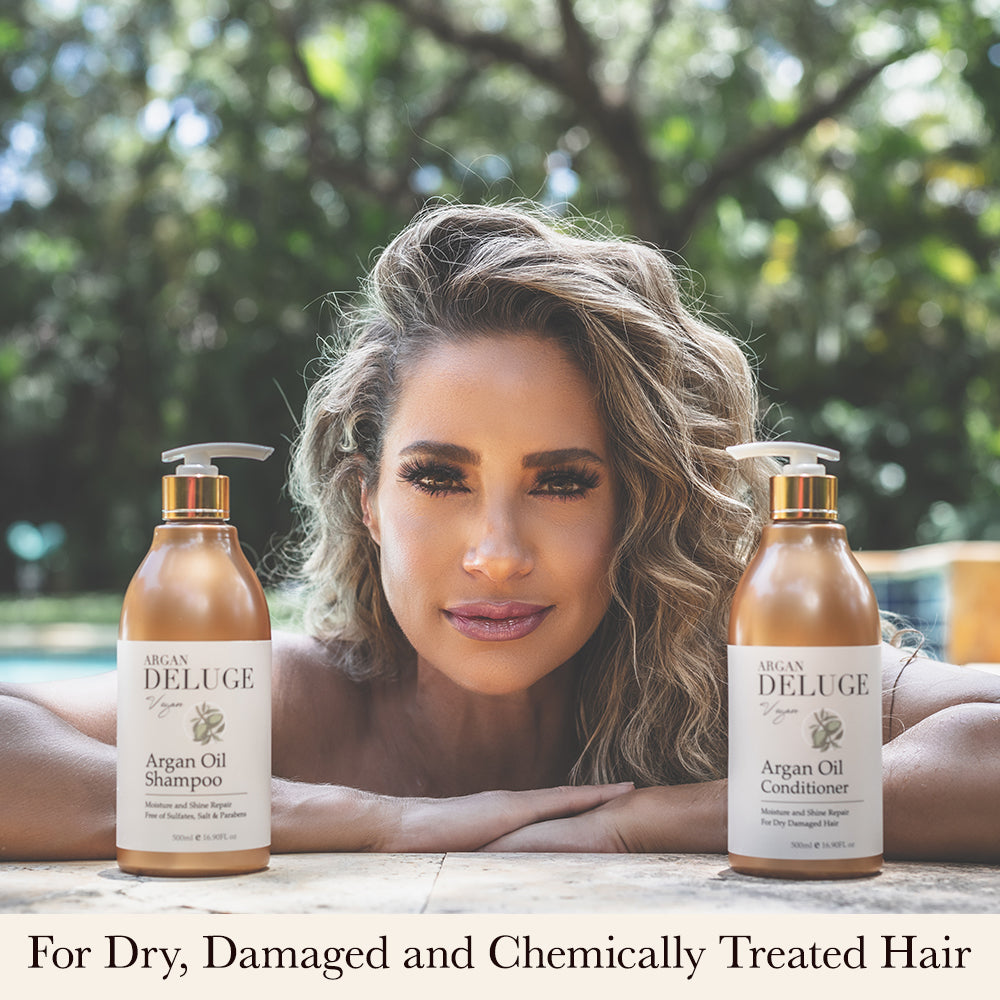 Shampoo and Conditioner -Argan Oil – Deluge By Tenay Rodriguez