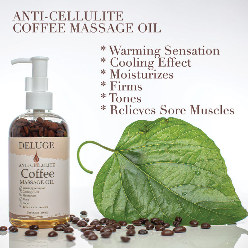 The Coffee Experience: Anti-Cellulite Massage Oil+ Body Scrub-Coffee+ Body Butter
