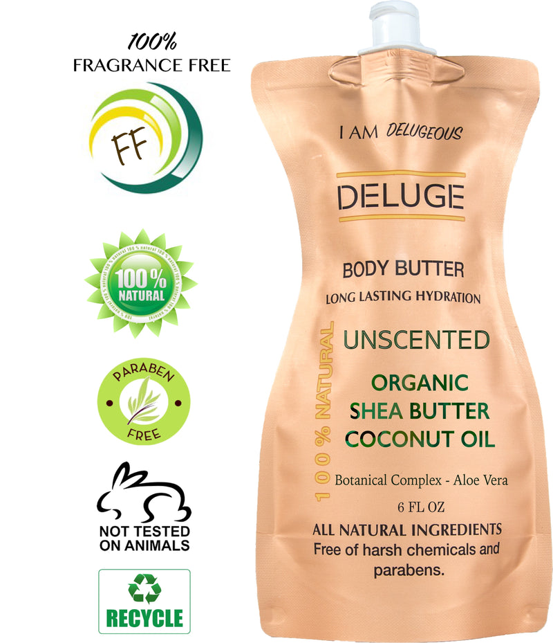 fragrance free body butter - deluge